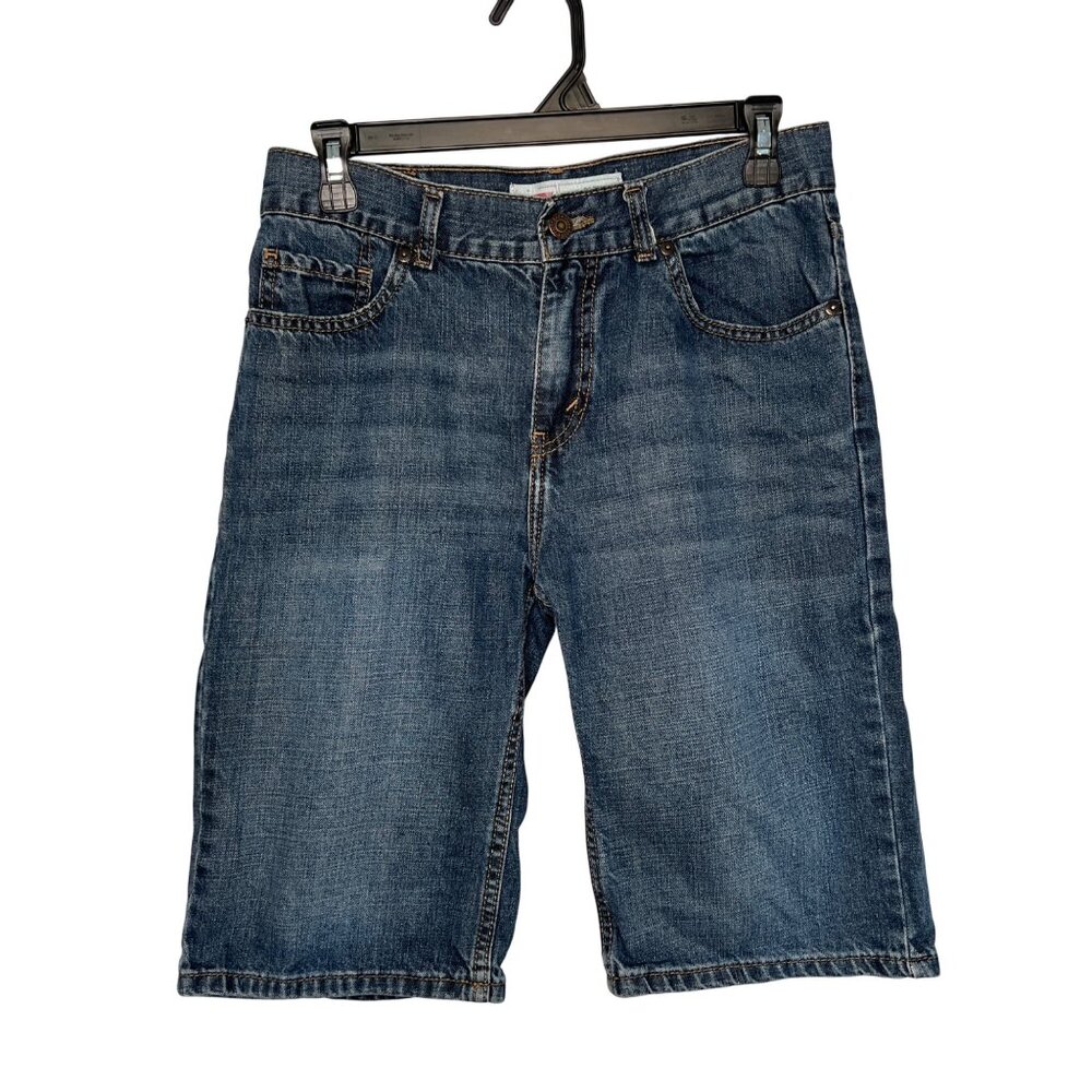 Levis Boys 505 Regular Fit Denim Jean Shorts 18 Reg W29 Blue